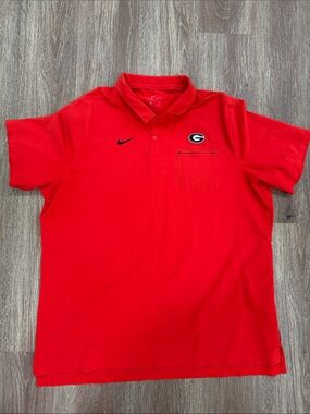 Nike Red Georgia Bulldogs Dri-FIT Polo
